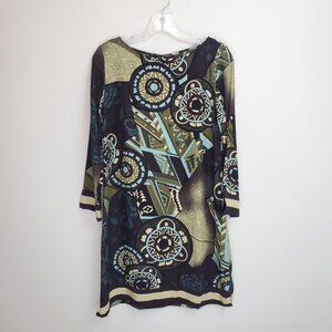 Citron Collection silk 3/4 length sleeve dress